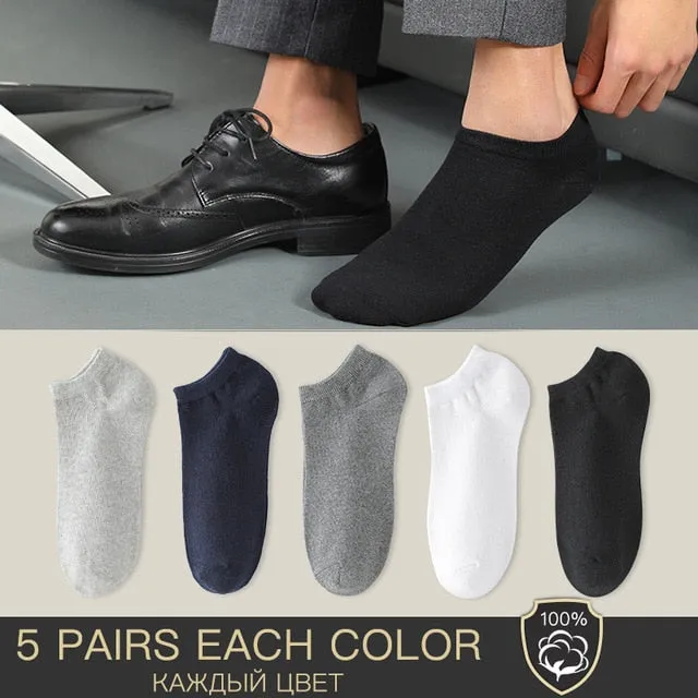 100% Cotton Socks - Summer Thin Breathable Socks Antibacterial
