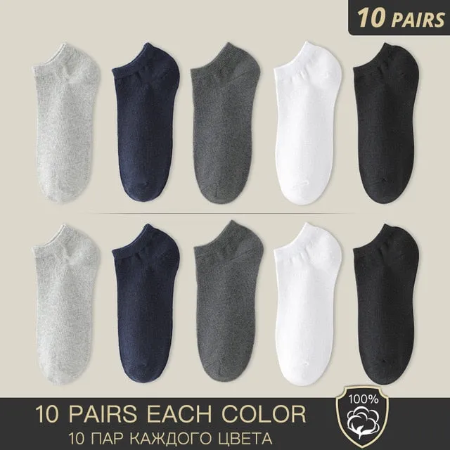 100% Cotton Socks - Summer Thin Breathable Socks Antibacterial
