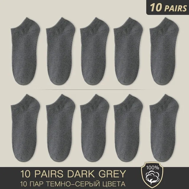 100% Cotton Socks - Summer Thin Breathable Socks Antibacterial