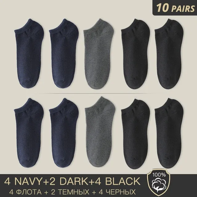 100% Cotton Socks - Summer Thin Breathable Socks Antibacterial