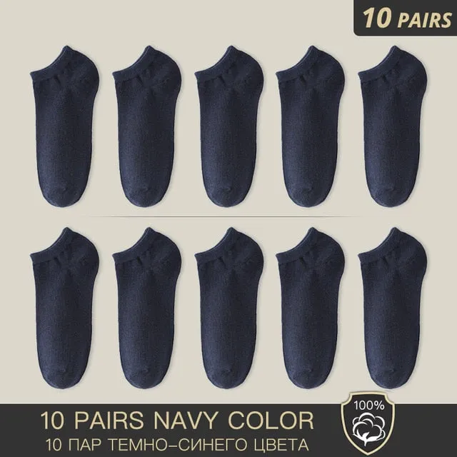100% Cotton Socks - Summer Thin Breathable Socks Antibacterial