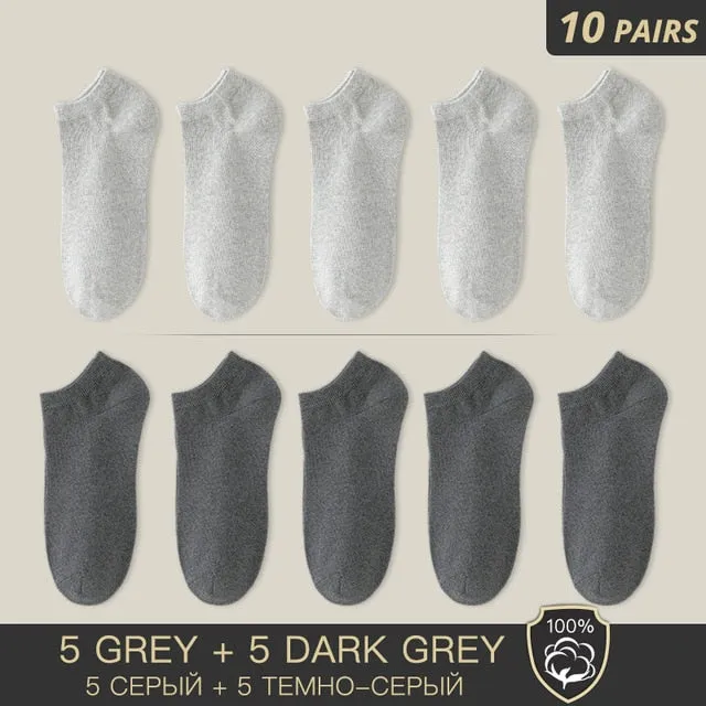 100% Cotton Socks - Summer Thin Breathable Socks Antibacterial