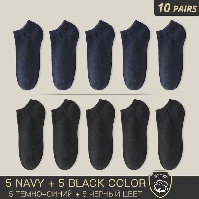100% Cotton Socks - Summer Thin Breathable Socks Antibacterial