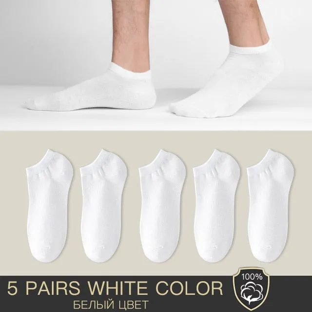 100% Cotton Socks - Summer Thin Breathable Socks Antibacterial