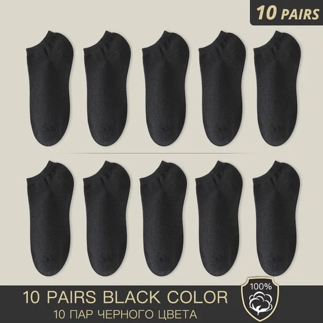 100% Cotton Socks - Summer Thin Breathable Socks Antibacterial