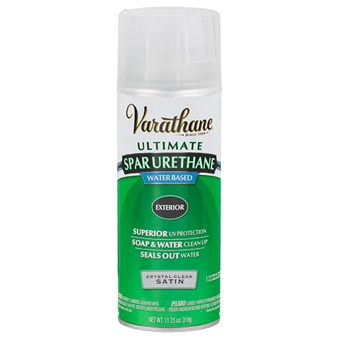 11.25 OZ Ultimate Spar Urethane Water Based Spray - Clear Satin