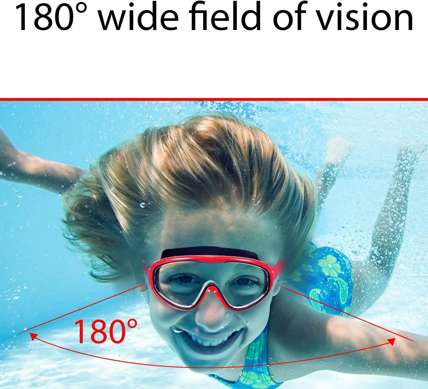 2 Pack Kids Swim Goggles, Swimming Glasses for Children from 3 to 15 Years Old