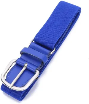 Adjustable Baseball Belt for Youth Adults, 1.38" Sport Uniform Elastic Belt with Alloy Buckle for Softball Fastpitch