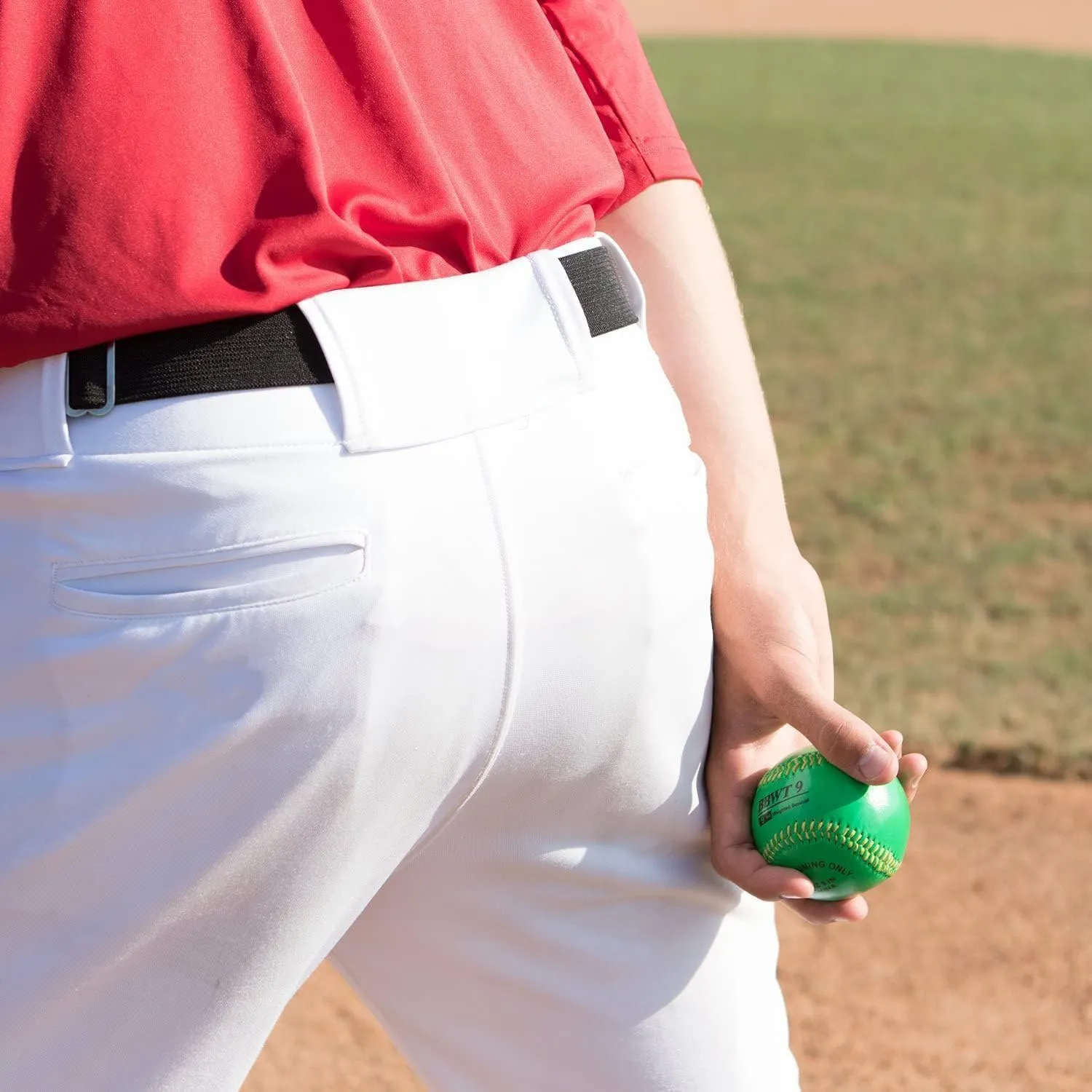 Adjustable Baseball Belt for Youth Adults, 1.38" Sport Uniform Elastic Belt with Alloy Buckle for Softball Fastpitch