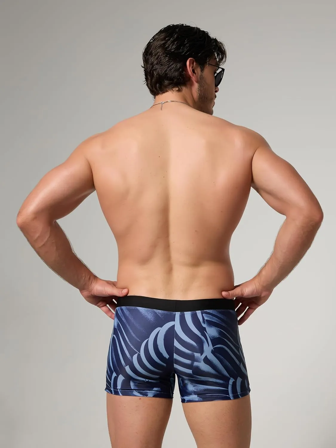 Arcweg Men's Swimming Trunks with Mesh Liner Sport Boxer Swimwear Underwear Summer Beach Board Shorts Elastic Swimsuit