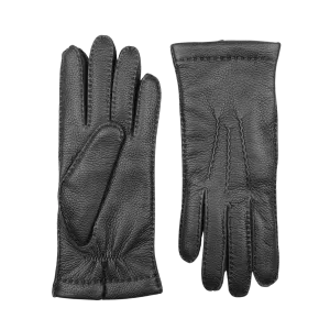 Black Cashmere Lined Elk Gloves