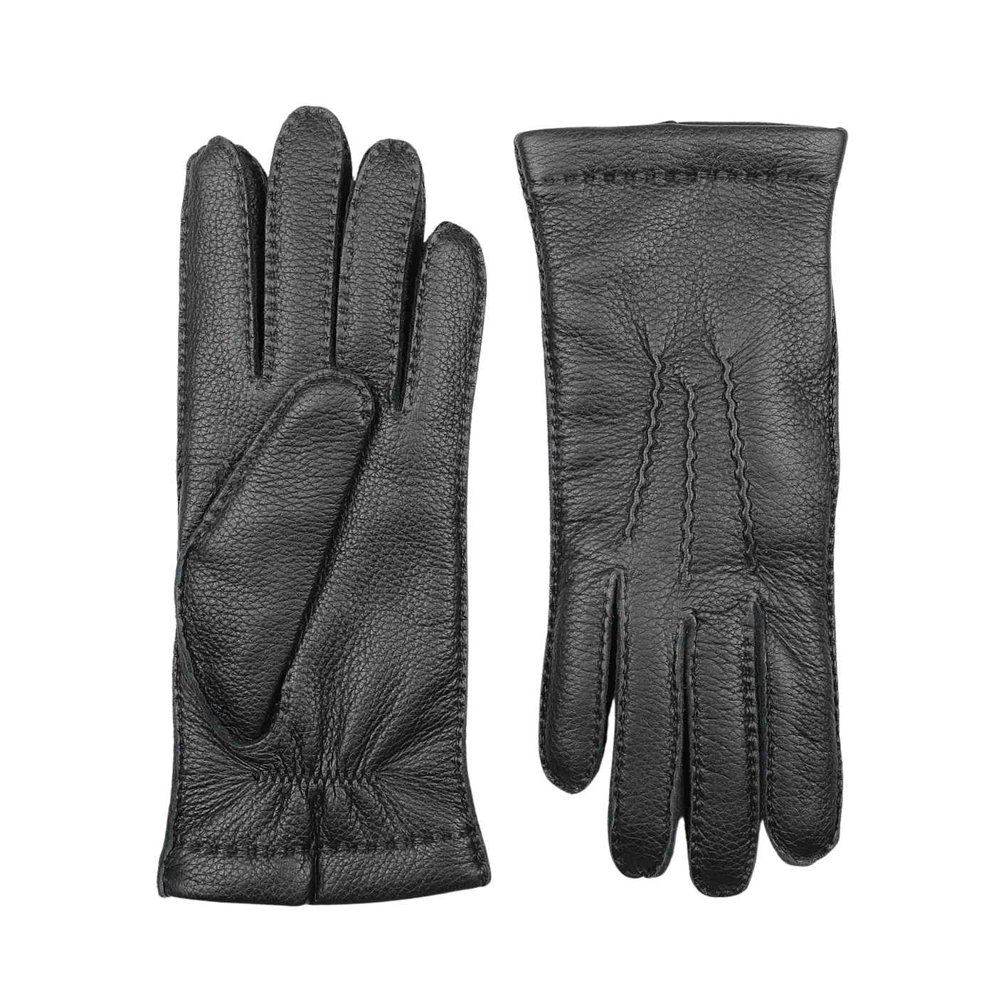 Black Cashmere Lined Elk Gloves