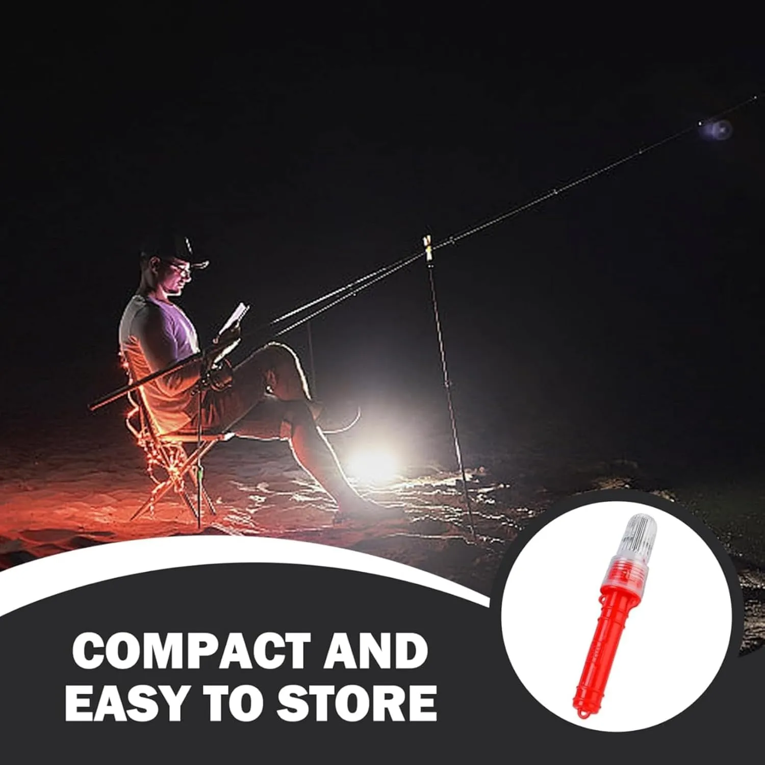 Boat FlaresWaterproof Emergency Signals for Fishing Nets,Buoys, Boats & Life Rafts, Durable Flares for Storm,Fog & Night with Smart LED and Intelligent Light Control (Blue)