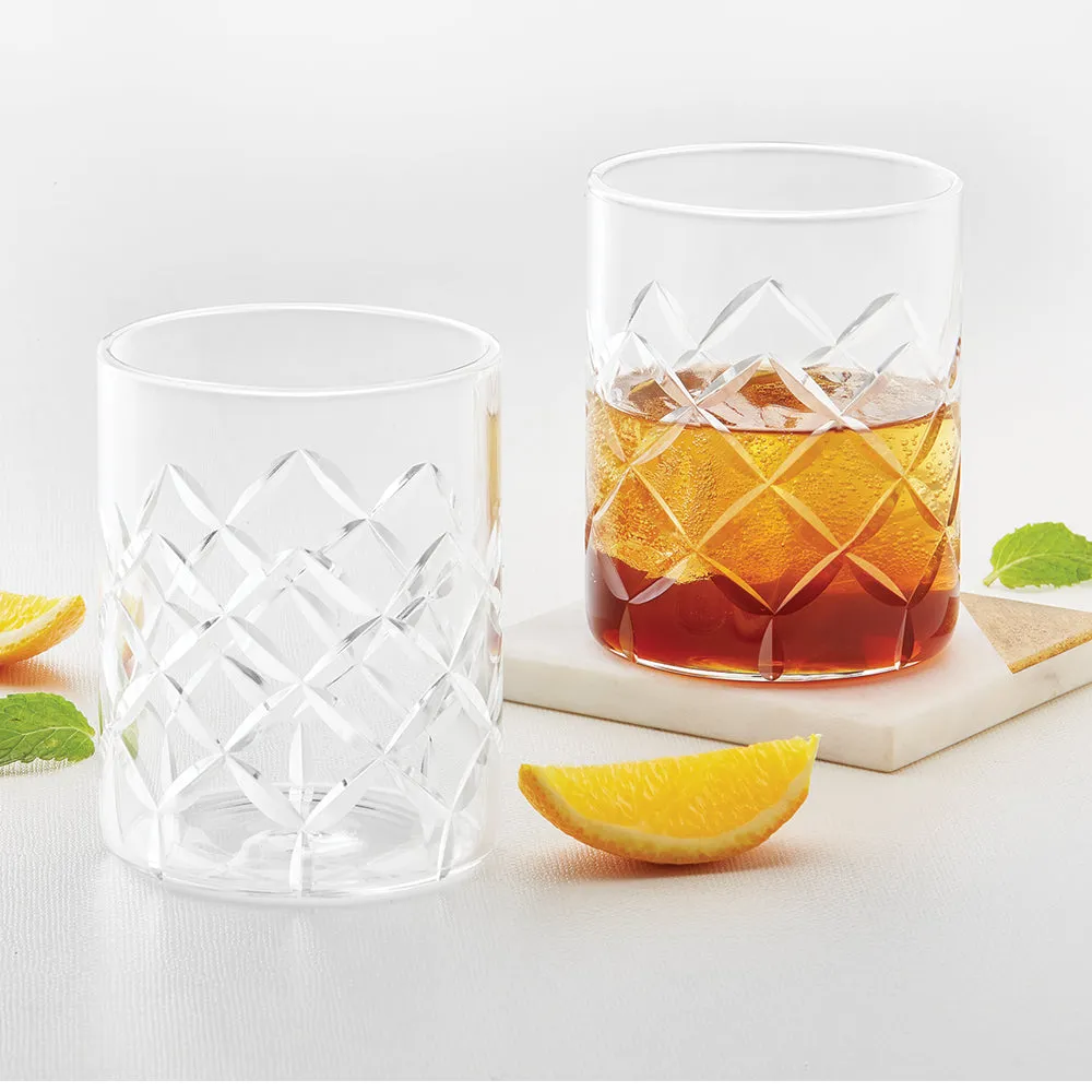 Borosil Crown Whiskey Glass, Set of 6