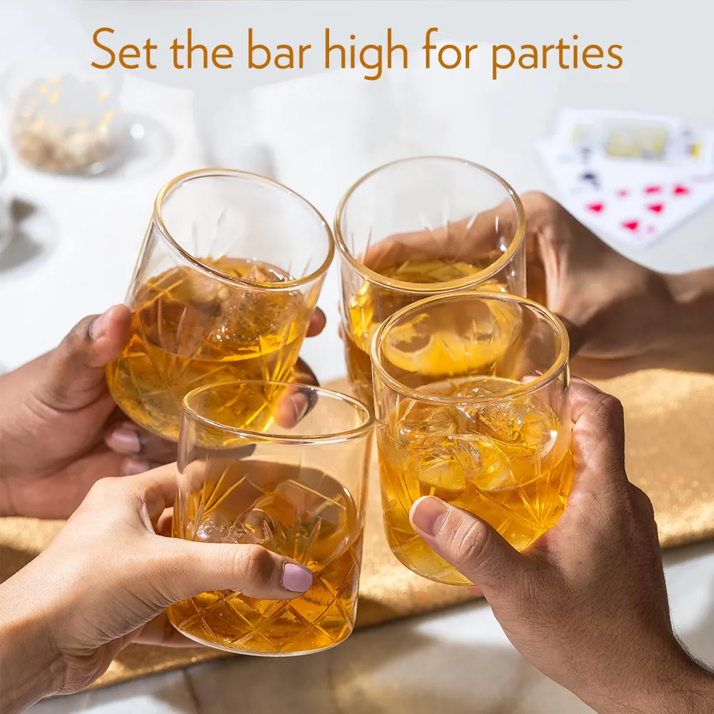 Borosil Krystalia Whiskey Glass, Set of 6