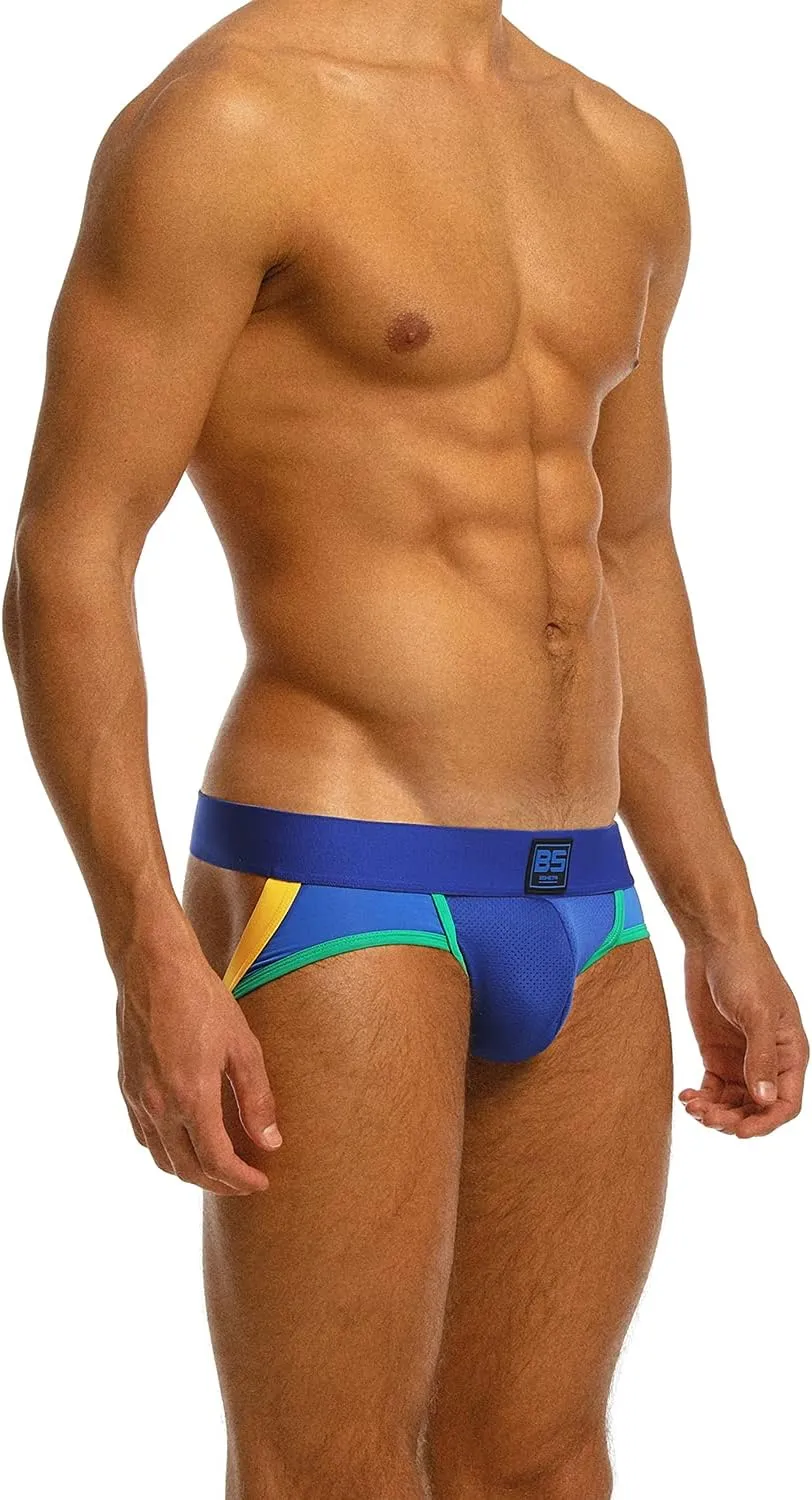 BSHETR Men's Jockstraps Athletic Supporters 5-Pack Ultra Soft Daily Sports Underwear
