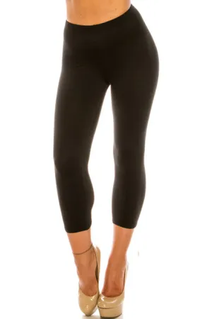 Buttery Soft Basic Solid Capris- Overstock Sale