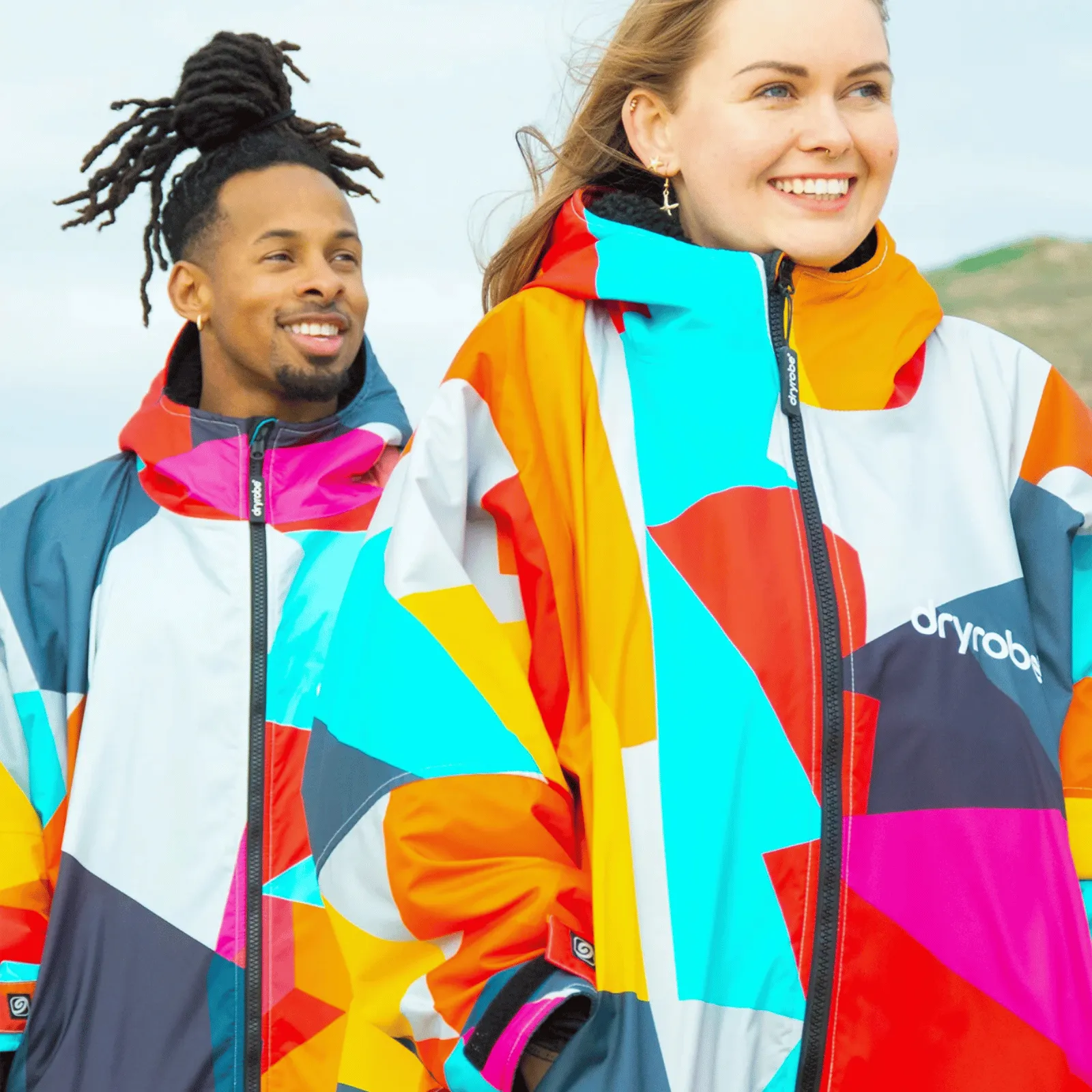 dryrobe Advance Long Sleeve Changing Robe - Abstract Limited Edition