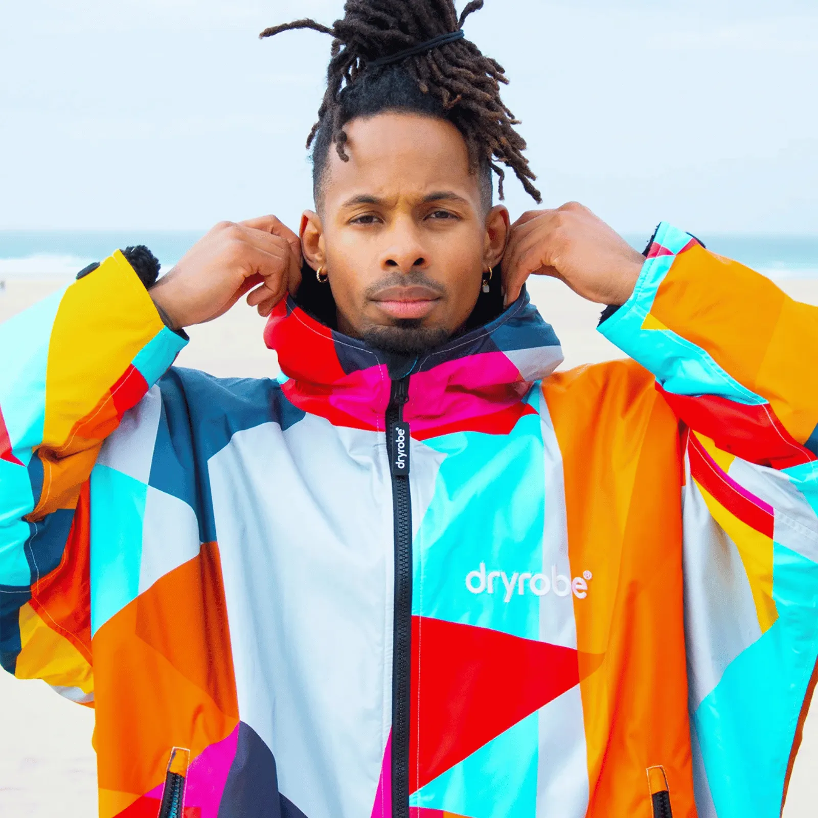 dryrobe Advance Long Sleeve Changing Robe - Abstract Limited Edition