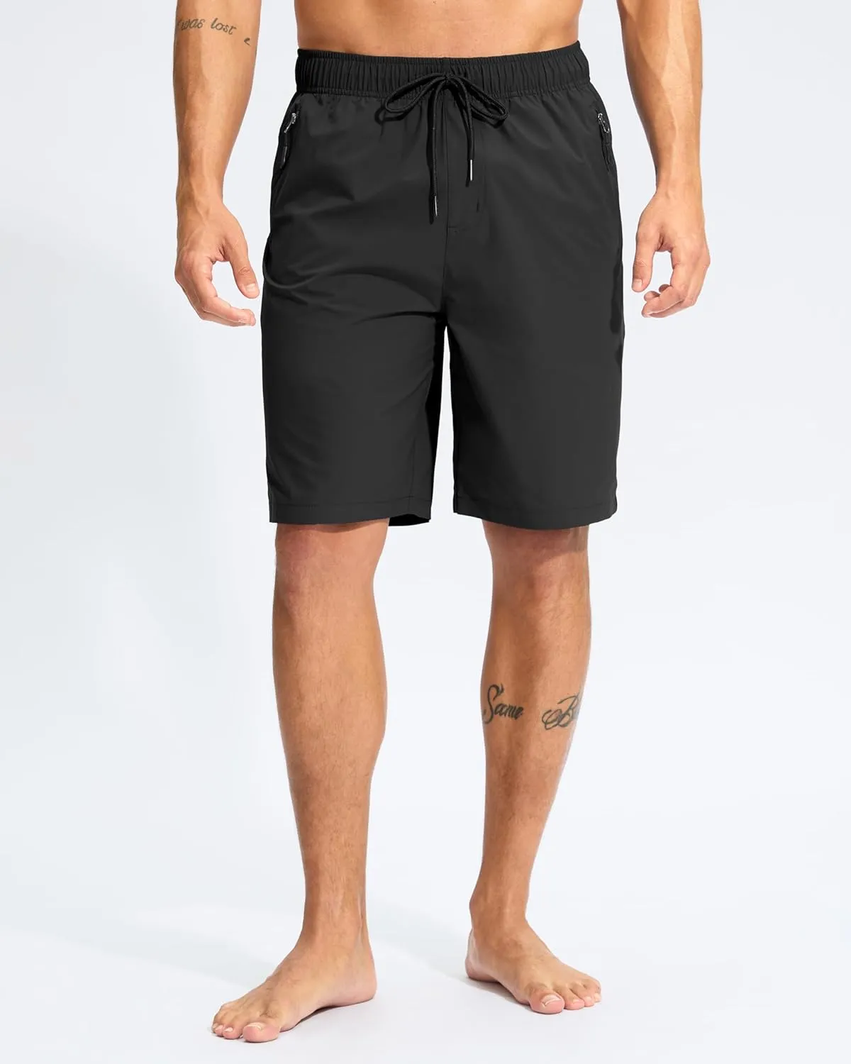 G Gradual Men's Swim Trunks 9" Quick Dry Swimming Board Shorts with Zipper Pockets Swimwear Bathing Suit for Men No Liner