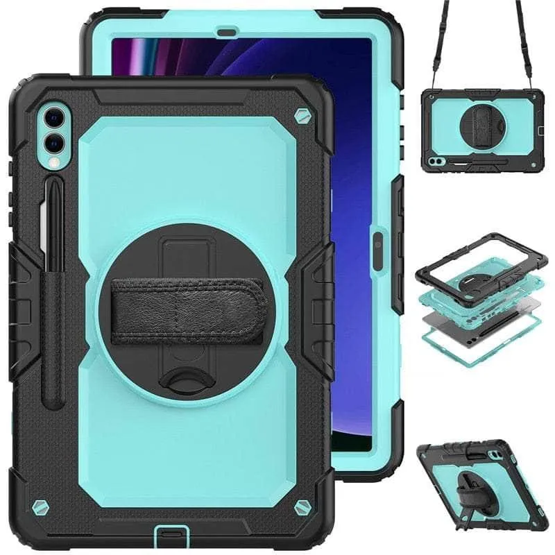 Galaxy Tab S9 Plus Shockproof Shoulder Strap Case