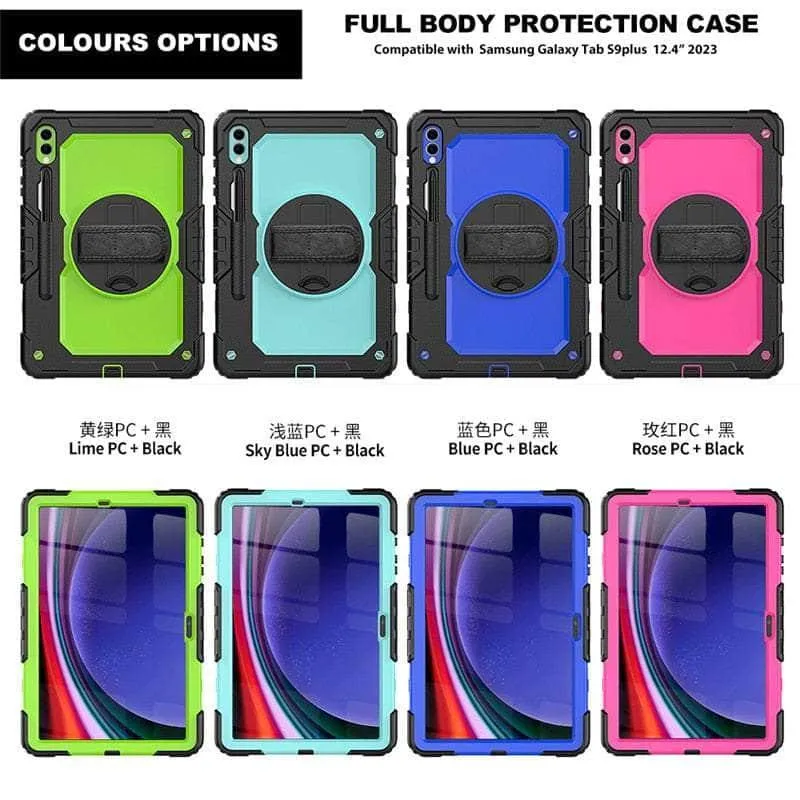 Galaxy Tab S9 Plus Shockproof Shoulder Strap Case