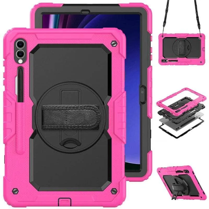 Galaxy Tab S9 Plus Shockproof Shoulder Strap Case