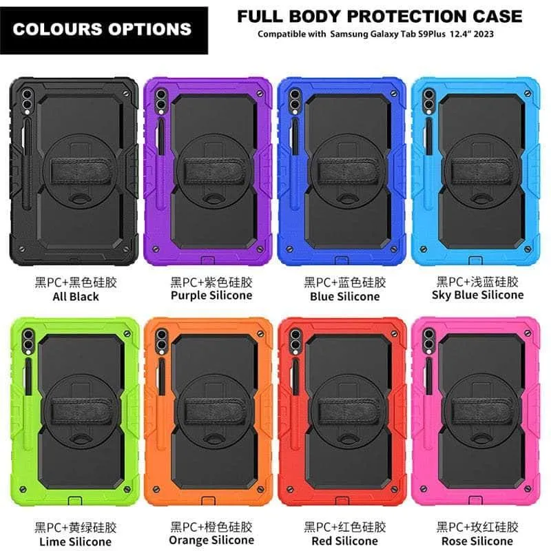 Galaxy Tab S9 Plus Shockproof Shoulder Strap Case