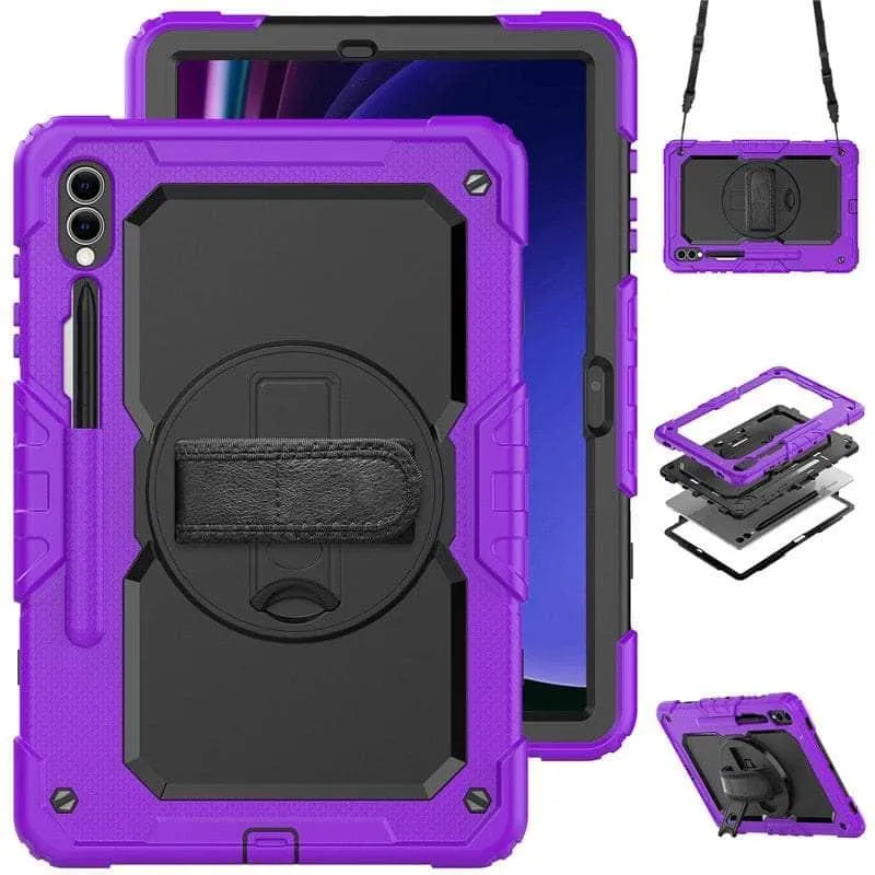 Galaxy Tab S9 Plus Shockproof Shoulder Strap Case