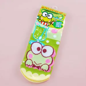 Keroppi Sparkling Soda Jacquard Socks