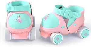 Kids Children's Adjustable Quad Roller Skates Wheels Lock Boys Girls Roller Skate for Beginners Toddlers Baby