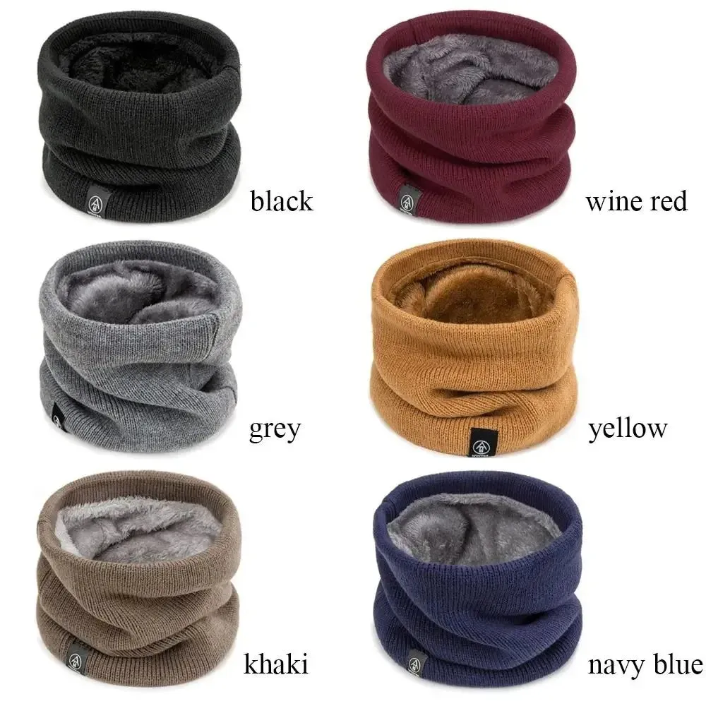 Knitted Winter Snood Scarf - Cashmere-Like Warm Wool Neck Wrap