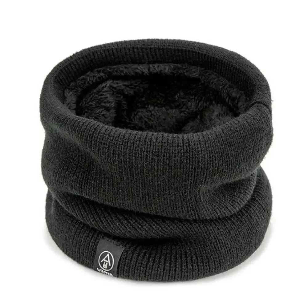 Knitted Winter Snood Scarf - Cashmere-Like Warm Wool Neck Wrap