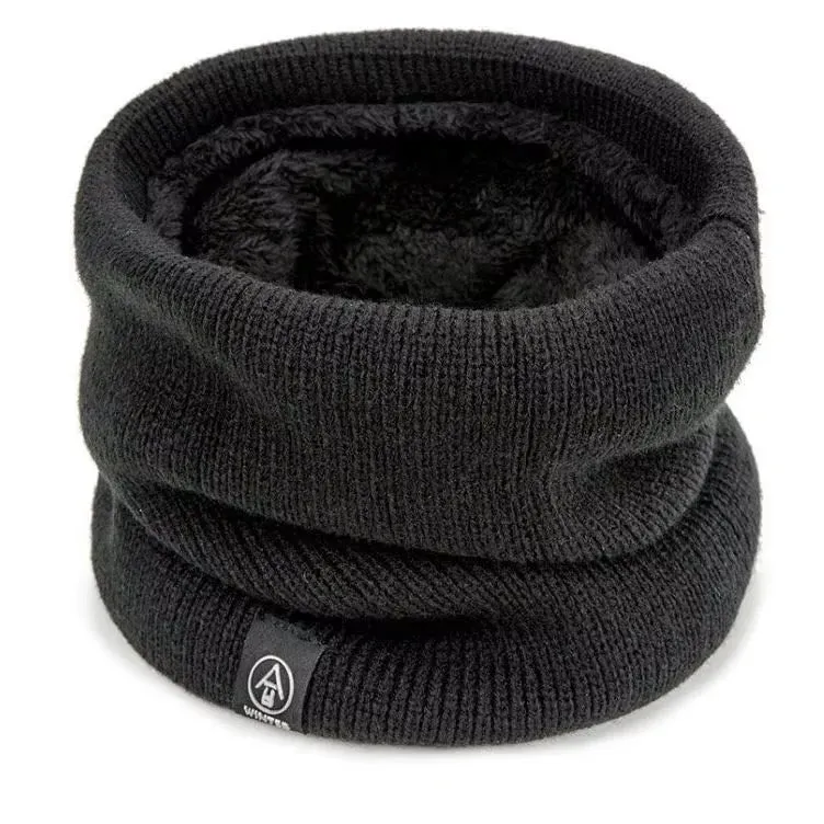 Knitted Winter Snood Scarf - Cashmere-Like Warm Wool Neck Wrap