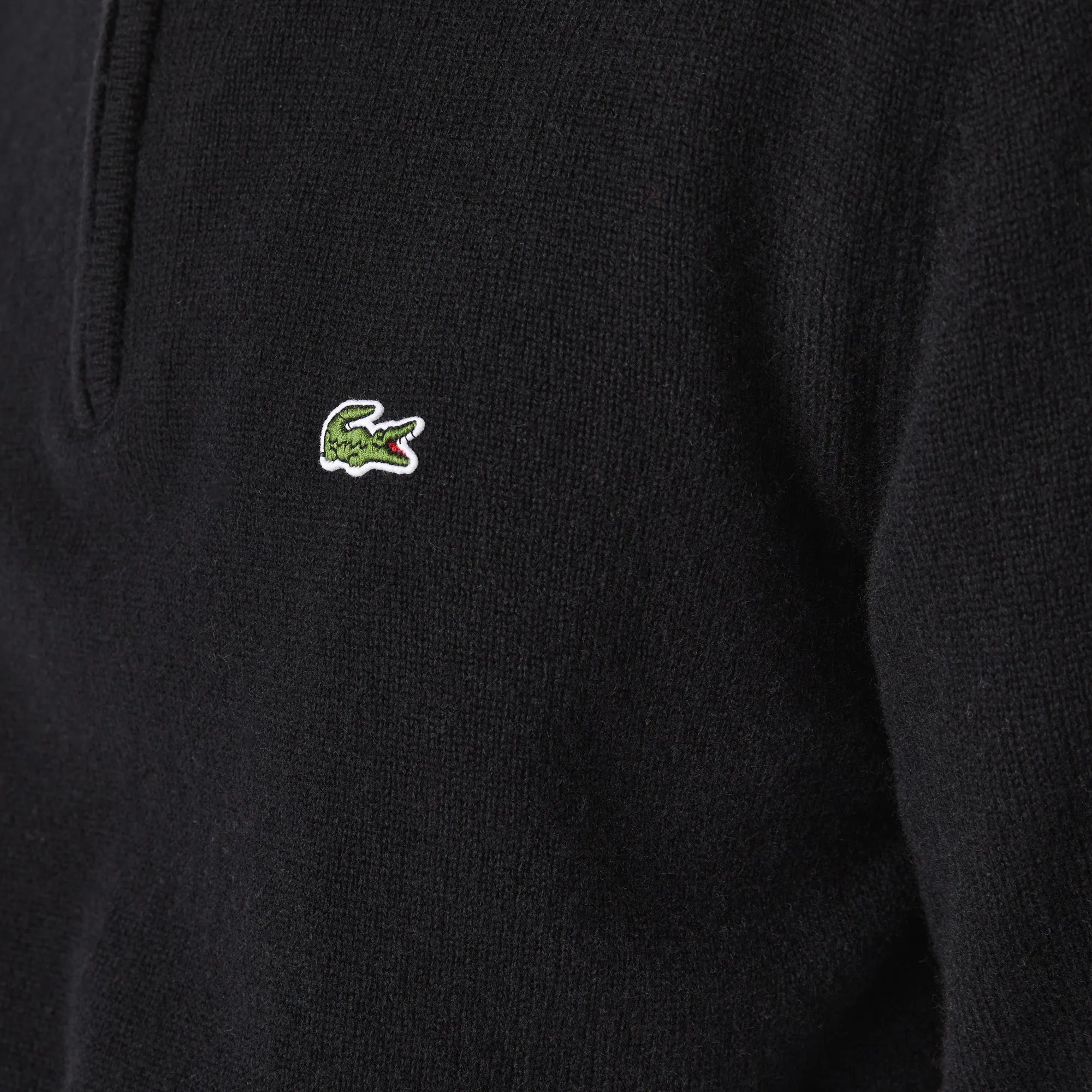 Lacoste Men's Wool Trucker Sweater Black AH1953 031