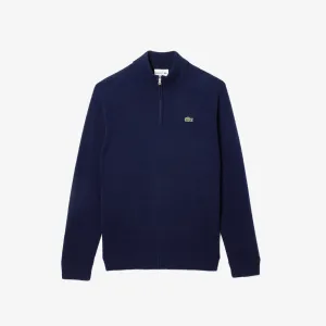 Lacoste Men's Wool Trucker Sweater Navy Blue AH1953 166