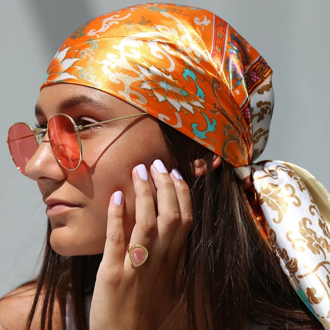 Lady Glams Silk Scarf Collection - For Four Seasons