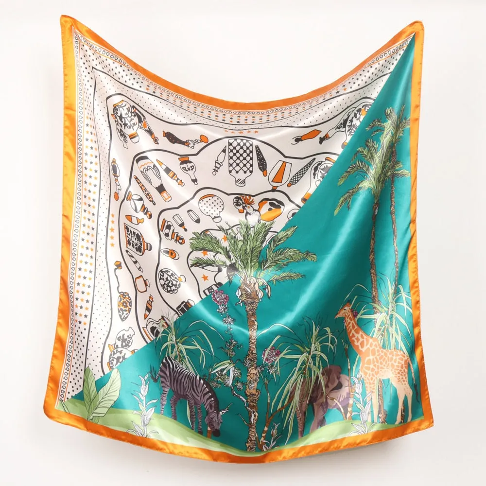 Lady Glams Silk Scarf Collection - For Four Seasons