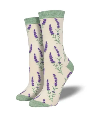 LOVELY LAVENDER SOCKS - IVORY