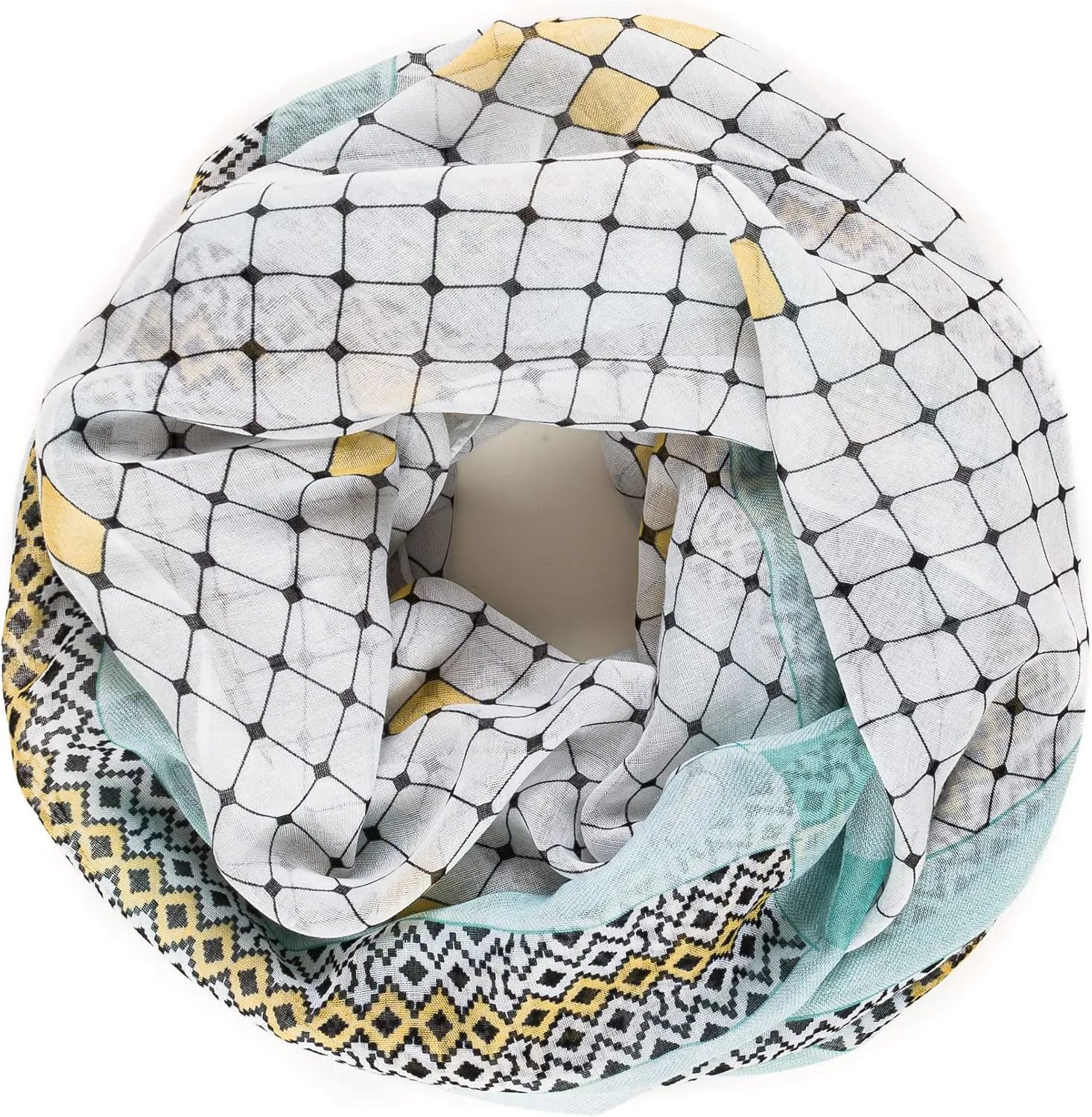 MELIFLUOS DESIGNED IN SPAIN Scarf for Women Lightweight Geometric Fashion Spring Summer Scarves Shawl Wraps