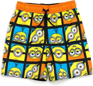 Minions UPF 50  Swim Trunks Bathing Suit Toddler to Big Kid Sizes (2T - 10-12)