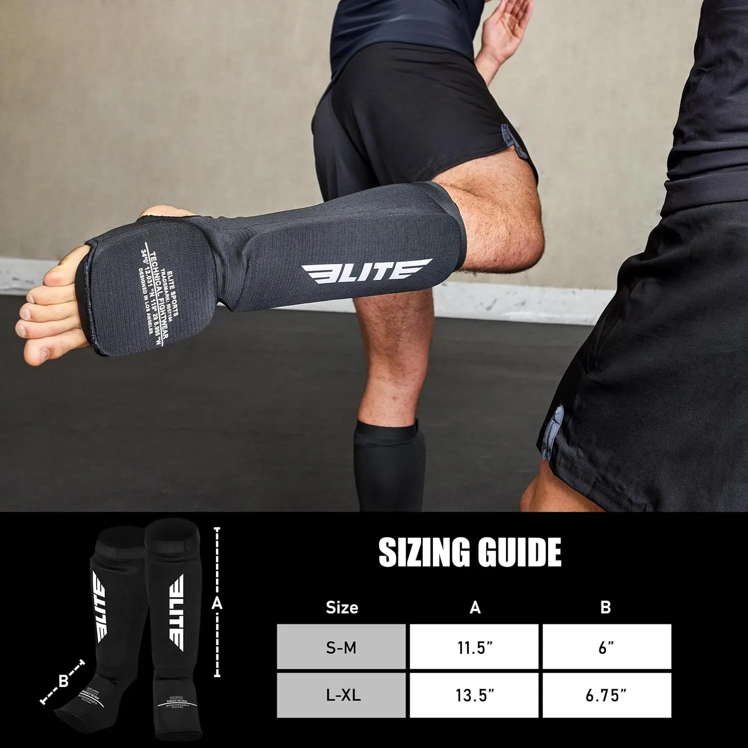 MMA Shin Pads for Muay Thai and Kickboxing, Protective Shin Guards with Instep Guard for Sparring and Training, for Adults, Kids, and Youth