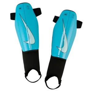 Nike Charge Kids' Soccer Shin Guards BLUE FURY/BLACK/GLACIER BLUE