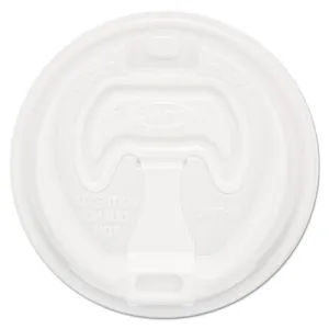 Optima Reclosable Lid, Fits 12 Oz To 24 Oz Foam Cups, White, 100/pack