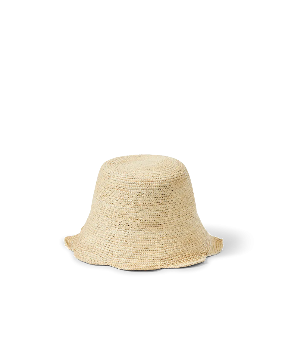 Packable Scallop Bucket Hat