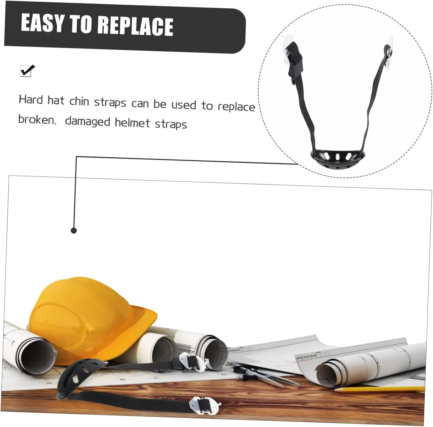 Pcs Chin Strap for Work Helmet Safety Helmet Chain Belt Protection Chin Strap Supplies