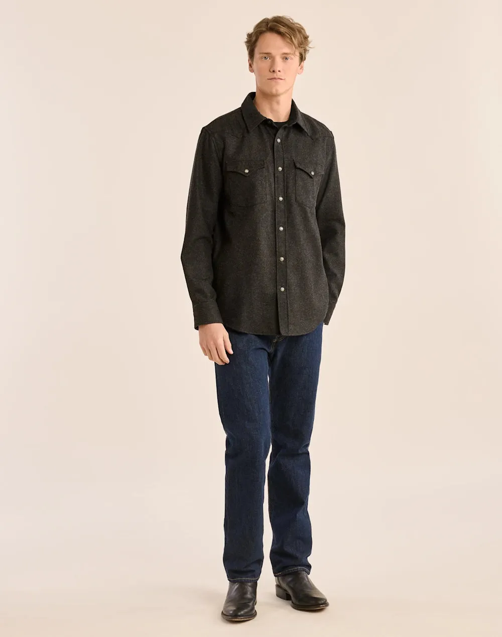Pendleton Black Brown Wool Shirt