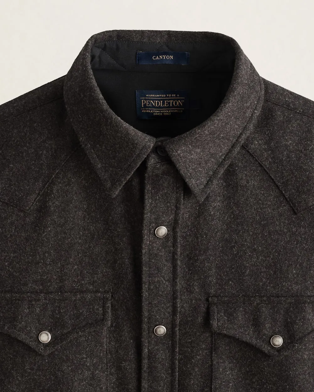 Pendleton Black Brown Wool Shirt