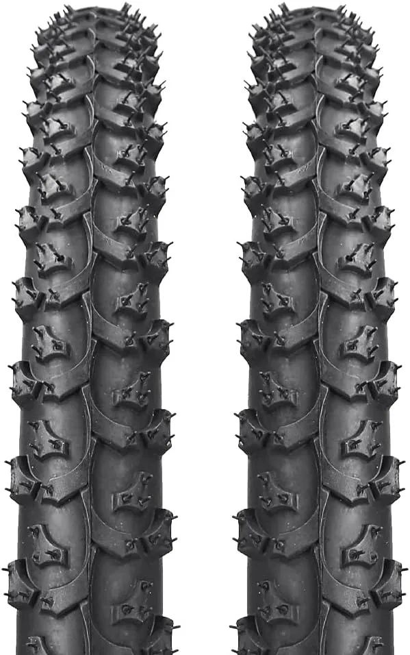 SIMEIQI 2 Pack 26"x1.95" 20"x2.125" Inch 60TPI for Mountain Bike Tires with 2 Levers and with or Without 2 Inner Tubes Gluless Patches for Mountain Trail Bicycle Replacement Tires