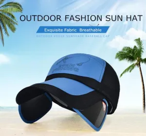 Summer Sun, Wide Brim Hats w/ UV Protective Visor